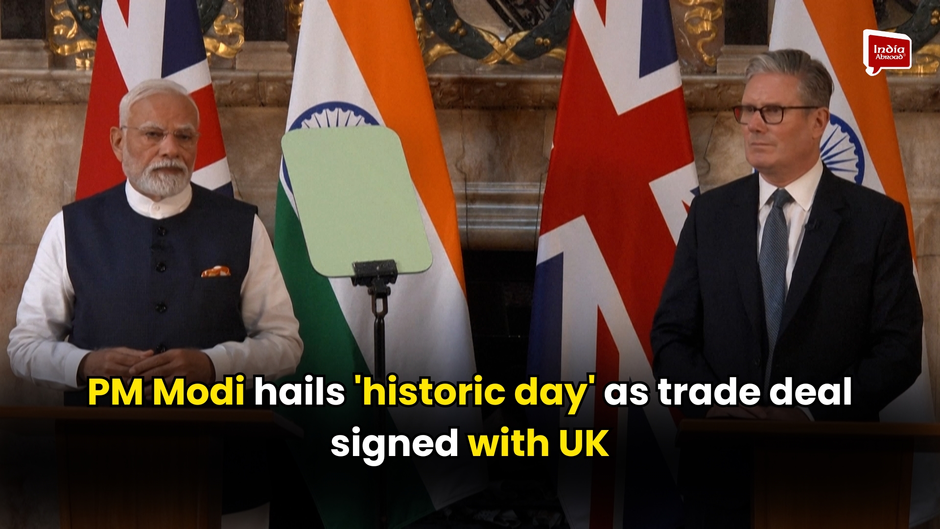 PM Modi hails 'historic day' as trade deal signed with UK